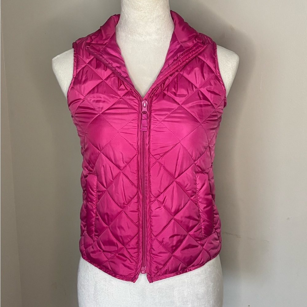 90 Degree by Reflex Hot Pink Quilted Vest